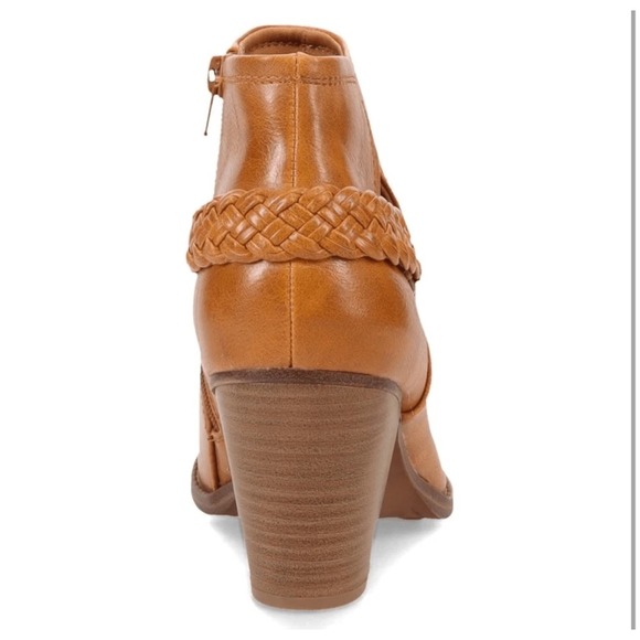 Baretraps Charlotte Chestnut Ankle Booties Braided Detail Block Heel - Size 9M - Picture 4 of 8
